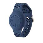 For Airtag Cat Claw Watch Strap Positioner Protective Cover Anti-lost Device Waterproof Case(Deep Blue) - 1