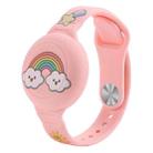 For Airtag Cartoon Watch Strap Locator Silicone Protective Cover Anti-lost Device Case(Rainbow Cloud) - 1