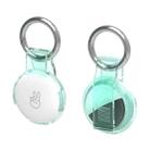 For Airtag Back Clip Keychain Locator Protective Case Anti-lost Device Cover(Transparent Green) - 1