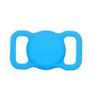 For Airtag Pet Collar Tracker Silicone Case Dog Anti-lost Device Protective Cover(Light Blue) - 1