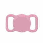 For Airtag Pet Collar Tracker Silicone Case Dog Anti-lost Device Protective Cover(Pink) - 1