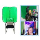 Live E-sports Double-sided Background Cutout Green Screen For Chair(0.42kg) - 1