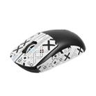 For Logitech GPW 2-Generation Mouse Anti-Slip Stickers Absorb Sweat Paste, Color: White Print Half Surround - 1