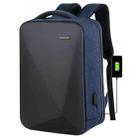 16 inch Large Capacity Password Lock Anti-Theft Laptop Backpack With USB Port(Navy Blue) - 1