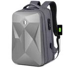 17 inch Password Lock Large Capacity Waterproof Laptop Backpack with USB Port(Dark Gray) - 1