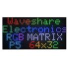 Waveshare RGB Full-color LED Matrix Panel, 5mm Pitch, 64x32 Pixels, Adjustable Brightness(25848) - 1