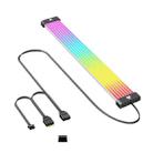 AOSOR AL300 Computer Glow Line ARGB Neon Cable Motherboard Chassis Light Strip Light Board Decoration(Black) - 1