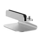 AhaStyle ST07 Laptop Stand Tablet Vertical Aluminum Desktop Storage Base(Silver) - 1
