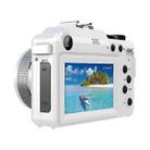 3-Inch Display Digital Camera Dual Front And Rear Cameras 48MP, 18x Digital Zoom 4K HD Camcorder(White) - 1