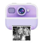 M8 2.4-Inch 1080P HD 2400W Pixel Dual-Camera Children Thermal Printing Camera, Color: Purple - 1