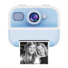 M8 2.4-Inch 1080P HD 2400W Pixel Dual-Camera Children Thermal Printing Camera, Color: Blue+32GB - 1