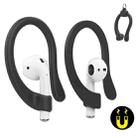 AhaStyle PT78 1pair Wireless Earphones Magnetic Silicone Storage Anti-Loss Earhooks For Apple AirPods 1 / 2 / 3 / Pro / Pro 2(Black) - 1