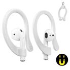 AhaStyle PT78 1pair Wireless Earphones Magnetic Silicone Storage Anti-Loss Earhooks For Apple AirPods 1 / 2 / 3 / Pro / Pro 2(White) - 1