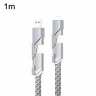 Mechatronic 4 In 1 Charging Cable Cell Phone Fast Charging Data Cords, Length: 1m(Silver Gray) - 1