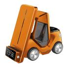 T20 5-in-1 Car-shaped Desktop Alarm Clock Wireless Charger with Atmosphere Light(Orange) - 1