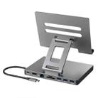 Blueendless 4K/60Hz Multifunctional Folding Tablet Type-C Docking Station Bracket, Spec: 9-in-1 - 1