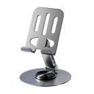 All-metal 360-degree Rotating Mobile Phone Holder Foldable Desktop Tablet Stand(Grey) - 1