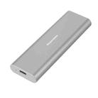 Blueendless M2815SN M.2 Dual Protocol Type-C 3.1 Mobile Hard Disk Box Laptop External SSD(Silver) - 1