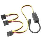 Adapter DC 5.5 x 2.5mm To Hard Disk Power Supply Cable, Model: One To Three SATA - 1