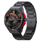 LOKMAT COMET2 PRO 1.46-Inch 5ATM Waterproof Bluetooth Call Smart Watch, Color: Black Stainless Steel - 1