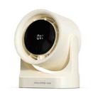 HX-F315 100-speed USB Charging Digital Display Wall-mounted Desktop Turbine Fan(White) - 1