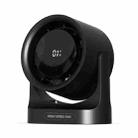 HX-F315 100-speed USB Charging Digital Display Wall-mounted Desktop Turbine Fan(Black) - 1