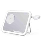 15W 3-in-1 MagSafe Magnetic Folding LED Makeup Mirror Night Light Wireless Charger(White) - 1