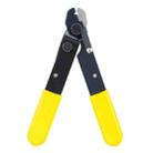 Fiber Optic Single Jaw Miller Pliers Cable Coating Stripper(Yellow) - 1