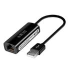 JINGHUA Z310 USB2.0 To RJ45 100Mbps Network Card Network Interface Box Laptop Network Card Free Driver(Black) - 1