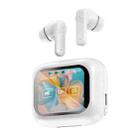 LX-10 Full-Color Touch Screen ANC+ENC Dual Noise Reduction In-Ear Wireless Bluetooth Earphones(White) - 1