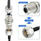 F Type Adapter F Female To Female Bulkhead Connector Coax Barrel Connector For Video Cables - 2