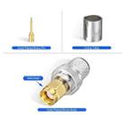 10pcs /Pack SMA Male Crimp Connector Kit For LMR-400 / RG8 / RG213 / Belden-9913 SMA Extension Cable - 2