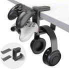 360 Degree Rotation Headset Bracket With Game Handle Organizer(Black) - 1