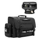 Cwatcun D115 Shoulder Crossbody Waterproof Leather Film DSLR Camera Bag, Color: Black Small - 1