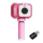 2.4 Inch IPS Screen 48MP Dual Lens Kids Digital Camera Mini Video Camera With 32G TF Card Pink Bunny - 1