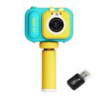 2.4 Inch IPS Screen 48MP Dual Lens Kids Digital Camera Mini Video Camera With 32G TF Card Blue Fox  - 1