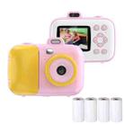 2.4-Inch Smart Digital Kids Thermal Printing Camera With Printing Paper, Color: 503AF Pink Focus - 1