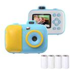 2.4-Inch Smart Digital Kids Thermal Printing Camera With Printing Paper, Color: 503AF Blue Focus - 1