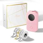 Phomemo D30 Thermal Label Printer Portable Bluetooth Mini Label Maker Machine With 3 Rolls Paper Pink - 1