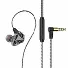 QKZ AK7 3.5mm Sports In-ear Stereo HIFI Heavy Bass Wired Earphones(Gray) - 1