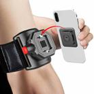 Outdoor Sports Wrist Band Mobile Phone Holder Running Fitness Wrist Strap Phone Holder(Black) - 1