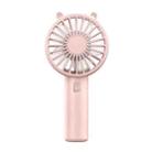 Mini USB Handheld Fan Rechargeable Portable Desktop Phone Holder(Pink) - 1