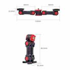 Dual Cold Shoe Mount Adapter Magic Arm Extension Bar Bracket Stand for Camera Mobile Phone - 3