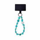 Imitation Turquoise Beaded Mobile Phone Chain Pendant, Spec: Wrist 25cm - 1