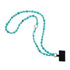 Imitation Turquoise Beaded Mobile Phone Chain Pendant, Spec: Crossbody 118cm - 1