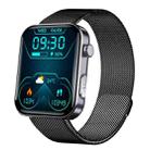 F300  2.1-Inch Screen Smart Watch Supports Bluetooth Calls/ECG/Blood Composition Analysis/50+ Sports Modes, Color: Black Milan - 1