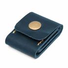 Mobile Phone SIM Card Leather Case Memory Card Case Guitar Pick Case(Navy Blue) - 1