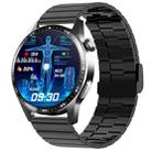 F400  1.55 Inch Screen Smart Watch Support ECG/ Blood Oxygen / Blood Sugar / 150+ Sports Mode, Color: Black Bamboo - 1