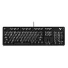 Rapoo V500DIY Mechanical Keyboard With Light Effect 18 Keys Hot Swap Fast Silver Shaft Desktop Laptop Wired Keyboard(Black) - 1