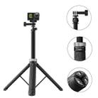 TELESIN 360 Degree Rotation 1.5m Selfie Stick Foldable Tripod For GoPro Hero / Insta360 /  DJI Osmo Action(Black) - 1